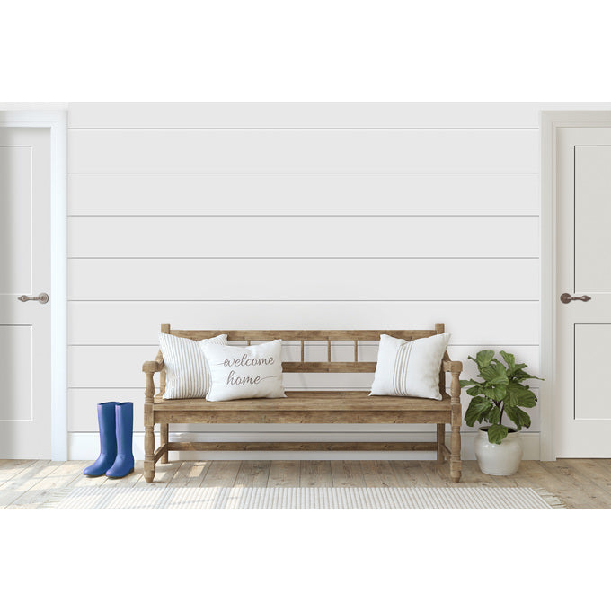 Primed Flat 2-Panel Interior Shaker Door (SH782) with Square Sticking MDF Primed
